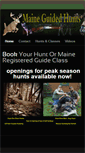 Mobile Screenshot of maineguidedhunts.com