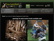 Tablet Screenshot of maineguidedhunts.com